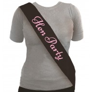Hen Party Black Sash